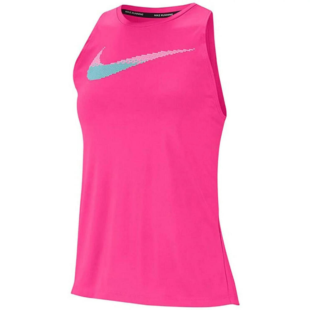 New Nike Women's Dri-fit Printed-Logo Racerback Running Tank Top, Size: XS - Picture 1 of 5
